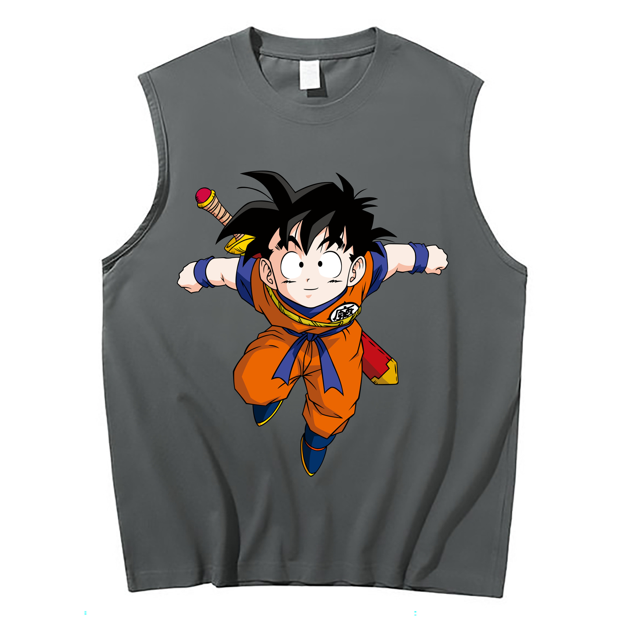 （画像用） ドラゴンボール 孫悟空（そん ごくう）Son Goku カカロット DRAGON BALL Kakarotto コットン100％タンクトップ（フロントプリント）